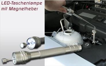 LED-Taschenlampe mit Magnetheber