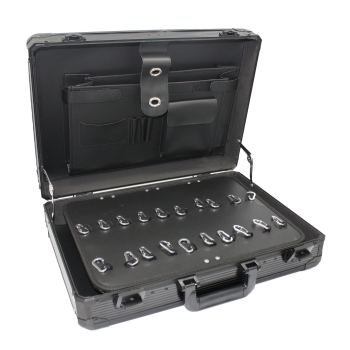 Preview: Schlüsselkoffer Premium für 60 Schlüssel, innenansicht, Karabinerhaken