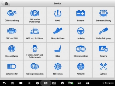 Diagnosegerät Autel MS 919 Apps