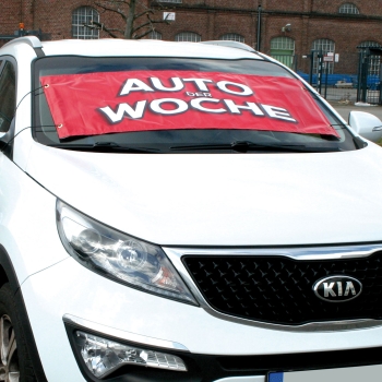 Windschutzscheibenbanner AUTO DER WOCHE