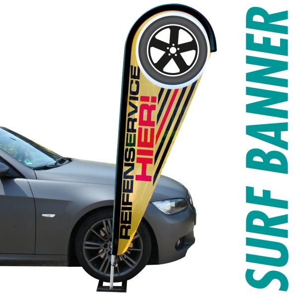 Surfbanner mit Ihrer Werbung