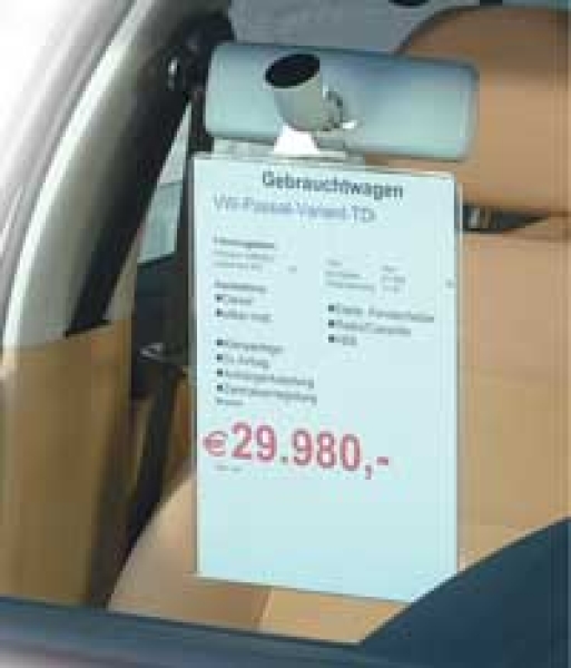 Acryglas-Plakattasche mit Haken