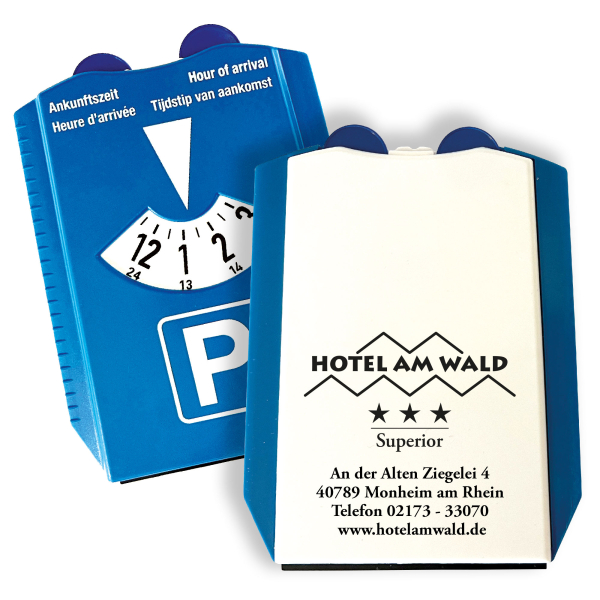 Parkscheibe mit Eiskratzer