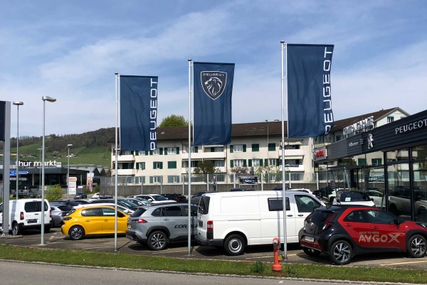 Nicht hissbare Fahnenmaste