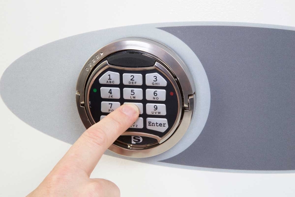 Sicherheitstresor Einbruchschutz mit elektrischem Hochsicherheitsschloss,  EN14450 S2, Gewicht 65 Kg