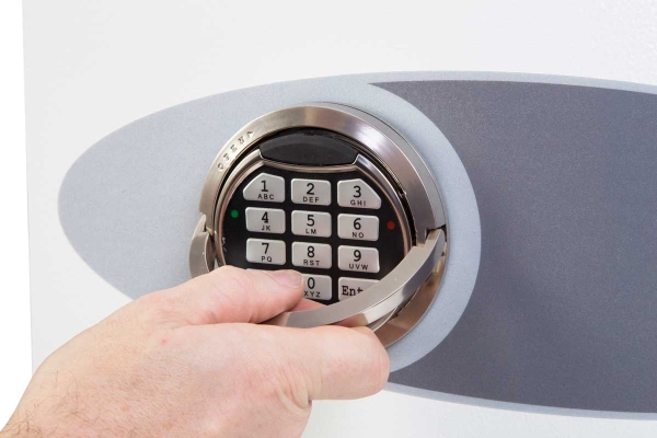 Sicherheitstresor Einbruchschutz mit elektrischem Hochsicherheitsschloss,  EN14450 S2, Gewicht 65 Kg