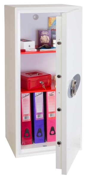 Sicherheitstresor Einbruchschutz mit elektrischem Hochsicherheitsschloss,  EN14450 S2, Gewicht 65 Kg